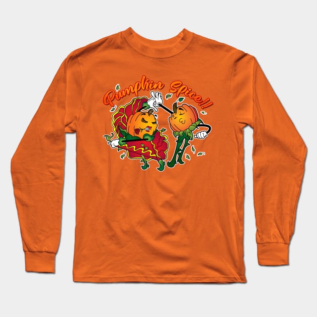 Pumpkin Spice! Long Sleeve T-Shirt by districtNative